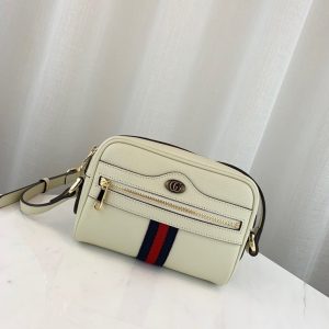 GUCCI OPHIDIA CROSS BAG<br>구찌 오피디아 크로스백<br>[17.5x12x5.5cm 이태리가죽]