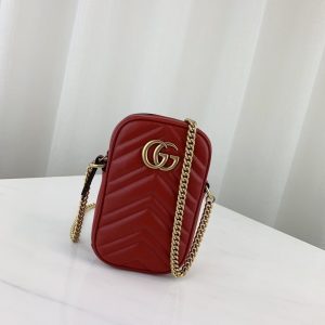 GUCCI GG MARMONT CHAIN BAG<br>구찌 GG 마몬트 체인백<br>[10.5x17x5cm 이태리가죽]