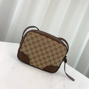 GUCCI MICRO SSIMA GG SHOULDER BAG<br>구찌 마이크로 씨마 GG 숄더백<br>[22x17x7cm 이태리가죽]