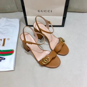 GUCCI LATHER SANDAL<br>구찌 레더 샌들<br><i>35-40 SIZE 굽7.5cm 이태리 소가죽</i>