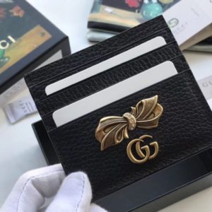 GUCCI RIBBON CARD HOLER<br>구찌 보우 리본 카드 홀더<br><i>10×9.5cm</i>