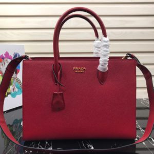 PRADA SAFFIANO SHOULDER BAG<br>프라다 사피아노 숄더 백<br>[34x24x13cm]