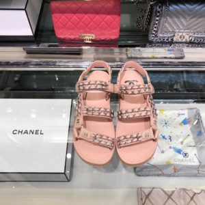 CHANEL CC LOGO VELCRO SANDAL<br>샤넬 CC 로고 벨크로 샌들<br><i>35-40 SIZE 1:1퀄리티</i>