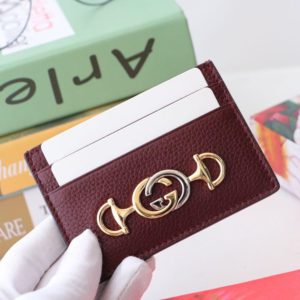 GUCCI ZUMI LEATHER CARD WALLET<br>구찌 주미 레더 카드지갑<br><i>10×7.5 소가죽</i>