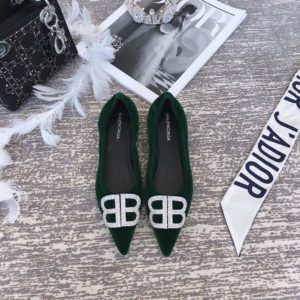 BALENCIAGA KNIFE BB FLAT BALLERINAS<br>발렌시아가 발레리나 슈즈<br><i>35-39 SIZE 이태리가죽</i>