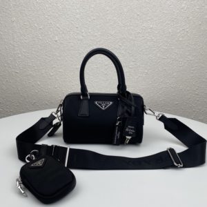 PRADA NYLON TOTE AND CROSS BAG<br>프라다 나일론 토트 앤 크로스 백<br>[20×11.5x11cm 프라다소재]