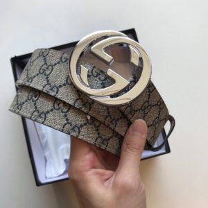 GUCCI GG LEATHER BELT<br>구찌 GG 가죽 벨트<br><i>폭3.8cm 이태리소가죽</i>