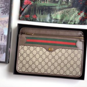 GUCCI GG SUPREME CLUTCH BAG 구찌 GG 슈프림 클러치 백