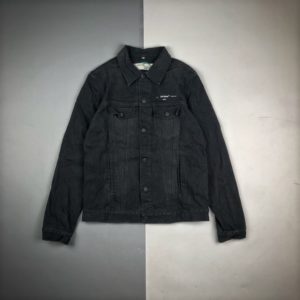 OFF-WHITE 20 Black denim jacket 오프화이트 블랙 데님 자켓