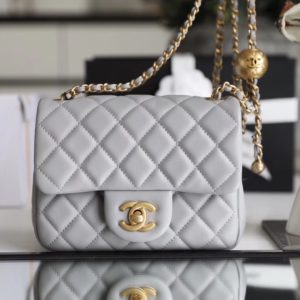 CHANEL CLASSIC FLAP BAG 샤넬 클래식 플랩 백[그레이][S사이즈]