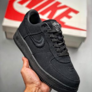 [NIKE X SYUSSY] 스투시 x 나이키 에어포스1 ’07 Stussy x Nike Air Force 1 “BLACK COOL” CZ9084-001