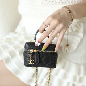 [CHANEL] 샤넬 미니베니티 코스메틱 케이스  Lambskin Small Vanity Cosmetic case