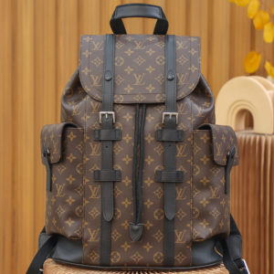 [LOUIS VUITTON] 루이비통 𝐂𝐇𝐑𝐈𝐒𝐓𝐎𝐏𝐇𝐄𝐑 백팩 N43735 프랑스 오리지날 가죽