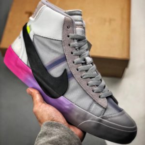 [OFF-WHITE X NIKE] 나이키 블레이저 미드 BLAZER MID “Wolf Grey Serena”