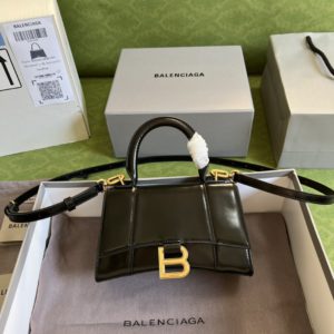 [BALENCIAGA × GUCCI] 발렌시아가 x 구찌 5928331 아워글래스 미니 탑 핸들백