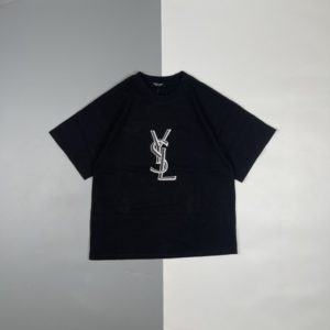 [SAINT LAURENT] YSL 생로랑 22SS 자수 반팔 티셔츠