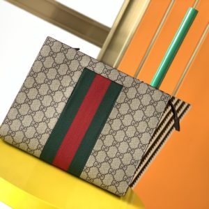 [GUCCI] 구찌 GG 수프림 웹 파우치 475316