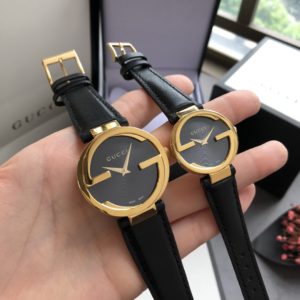 [GUCCI] 구찌 Interlocking G Leather Strap Unisex Watch