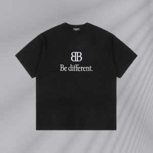 Balenciaga 23ss 더블 B  자수 반팔  260g