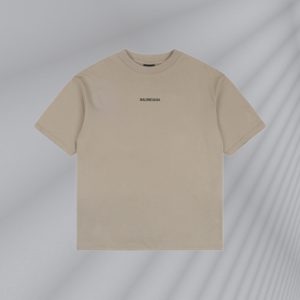 Balenciaga 발렌시아가 23ss 카키 자수 반팔 티셔츠