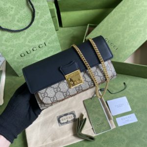 [GUCCI] 구찌 패들락 월릿 온 체인백 658226