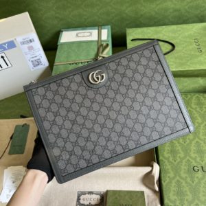 [GUCCI] 구찌 674078 오피디아 포트폴리오 화이트 케이스 클러치