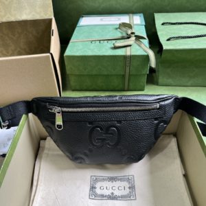 [GUCCI] 구찌 GG 엠보스 레더 벨트백 658582