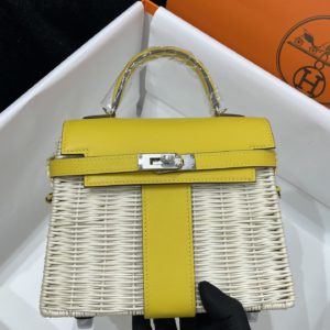 [Hermès] 에르메스 켈리 스위프트 Hermes Kelly Picnic Swift Wicker 20