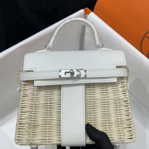 [Hermès] 에르메스 켈리 스위프트 Hermes Kelly Picnic Swift Wicker 20