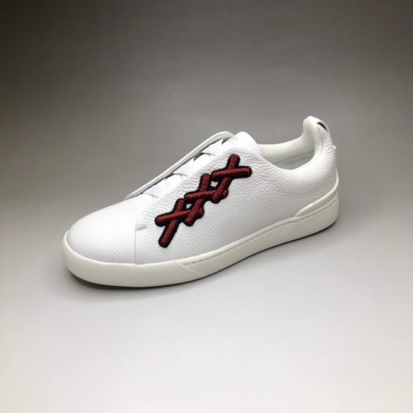 Ermenegildo Zegna white stitch slip on sneaker 에르메네질도 제냐 스티치 슬립온 스니커즈