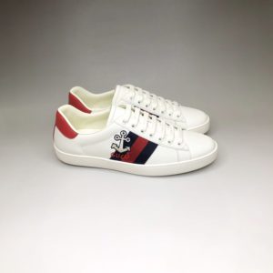 GUCCI ACE LATHER SNEAKERS 구찌 에이스 레더 스니커즈