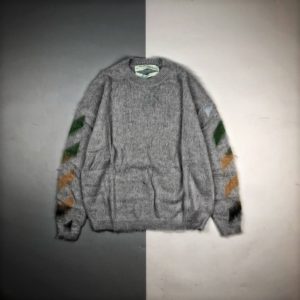 OFF-WHITE Long-sleeved Roundneck Sweater 오프 화이트 해마 라운드넥 스웨터