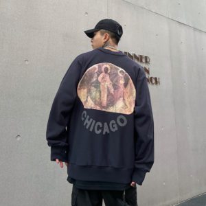 칸예 웨스트 맨투맨 티셔츠 “지저스이즈킹” Kanye West 2020ss “Jesus Is King” Chicago Printed Sweatshirts