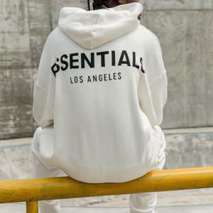 [FEAR OF GOD] 피어오브갓 에센셜 3M 반사 긴팔 스웻 셔츠 후드 티셔츠 LOS ANGELES LIMITED FOG ESSENTIALS