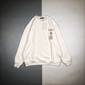 [LOUIS VUITTON] 루이비통 레더 로고 패치 스웨트 셔츠 맨투맨 louis vuitton logo sweatshirt