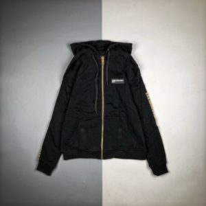[BURBERRY] 버버리 20FW 라미네이트 로고 사이드 체크 후드 집업 재킷