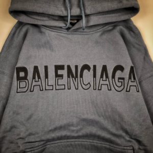 [BALENCIAGA] 발렌시아가 20FW 로고 자수 후드 티셔츠