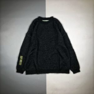 [OFF-WHITE] 오프화이트 수채화 니트 자카드 스웨터