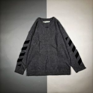 [OFF-WHITE] 오프화이트 에로우 니트 자카드 스웨터