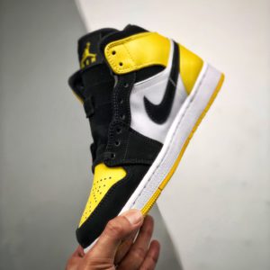 [NIKE] Air Jordan 1 Mid Yellow Toe Black 나이키 에어 조던 1 미드 옐로우 토 블랙