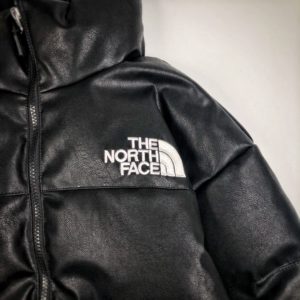 [THE NORTH FACE X SUPREME] 노스페이스 x 슈프림 가죽 패딩 자켓