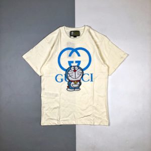 [GUCCI] 구찌 21SS 도라에몽 자수 반팔 티셔츠