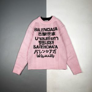 [BALENCIAGA] 발렌시아가 7개국어 자카드 스웨터