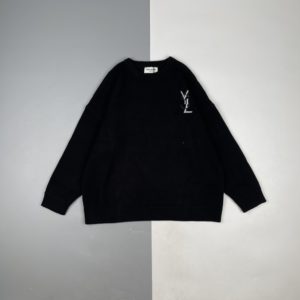 [YSL] 입생로랑 Saint Laurent 21Fw 로고 자카드 니트 크루넥 스웨터