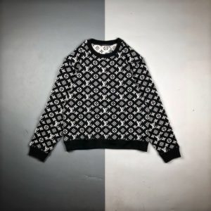 [LOUIS VUITTON] 루이비통 모노그램 자카드 긴팔 라운드넥 스웨터
