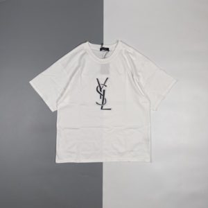 [SAINT LAURENT] YSL 생로랑 22SS 자수 반팔 티셔츠