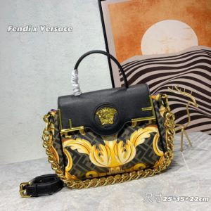 [FENDI  X Versace] 펜디 x 베르사체 Fendace Gold Baroque 핸드백