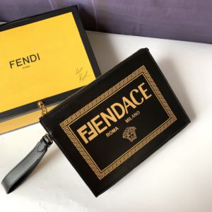 [FENDI X Versace] 펜디 x 베르사체 로고 클러치 7VA491