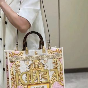 [FENDI  X Versace] 펜디 x 베르사체 선샤인 미디엄 토트백 Sunshine Shopper tote bag