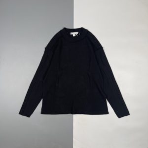 [Y-3] Yoji Yamamoto 22Fw 스몰 스탠다드 리버스 와플 라운드 넥 스웨터